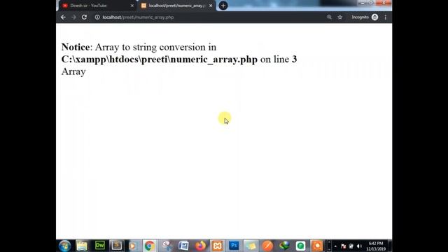 PHP class 03 php Numeric Array смотреть онлайн