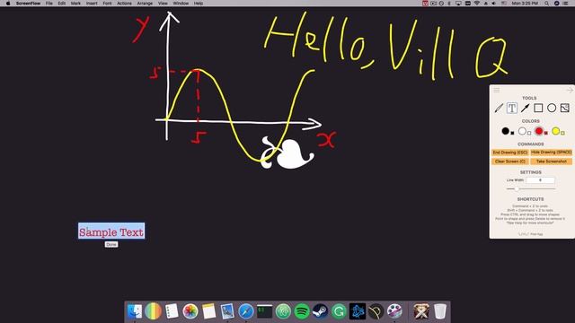 Vill Q - Draw on screen on Mac demo HD смотреть онлайн