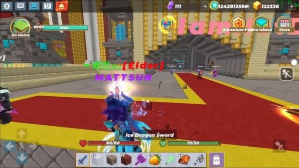 Buying All Ice Dragon Armor and Ice Dragon Sword in BedWars! (Blockman Go)