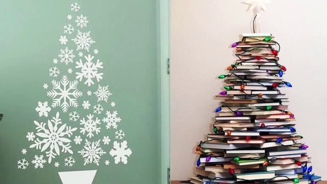 Как сделать необычную ёлку своими руками. Подборка идей креативных ёлок.. смотреть онлайн