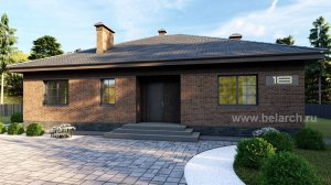 Проект современного дома до 150 кв.м. Баварская кладка