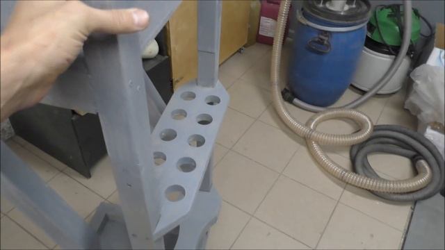 Циклон с бочкой на вертикальной тележке / DIY Cyclone Dust Collector Cart смотреть онлайн