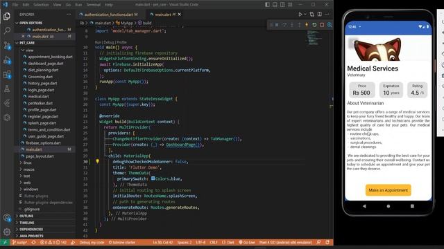 Pet Care Application | @flutterdev @Firebase смотреть онлайн