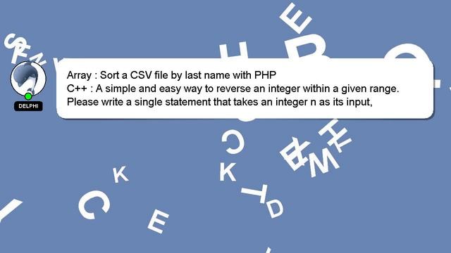 Array : Sort a CSV file by last name with PHP смотреть онлайн