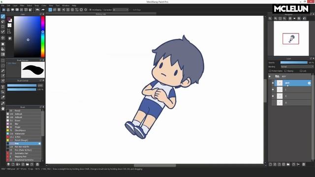 Medibang Paint Pro Quick Drawing - Computer and Boy смотреть онлайн