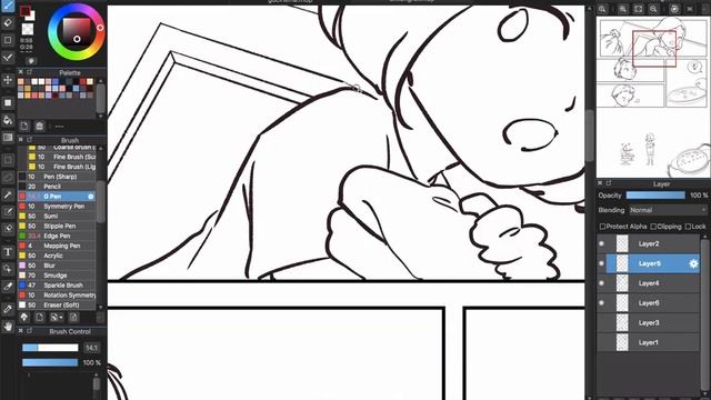 [Medibang Paint Pro speed drawing] How I draw comic step by step смотреть онлайн