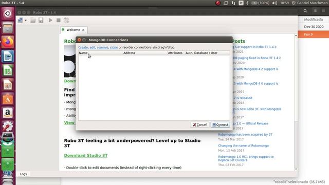 4 – Instalação do Robo 3T (Robomongo) v1.4.3 no Linux Ubuntu смотреть онлайн