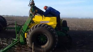 Прямой посев ярового ячменя после подсолнечника.