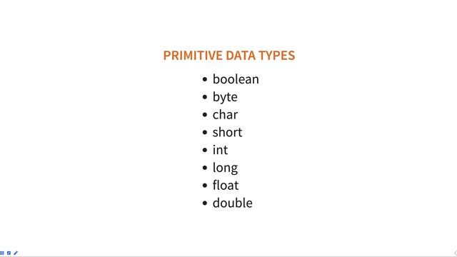Data types in java смотреть онлайн