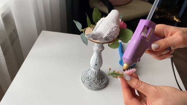 Пасхальный декор своими руками Подсвечник с птичкой | простая поделка из материалов FixPrice смотреть онлайн