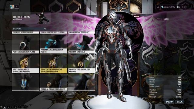 Warframe | Fashion Frame | Trinity Prime : Bullet Angel смотреть онлайн