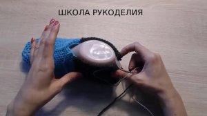 ЭЛЕГАНТНЫЕ ТАПОЧКИ СЛЕДКИ НА ДВУХ СПИЦАХ БЕЗ ШВА