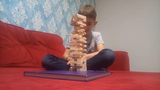 JENGA - КТО КОГО?! НАПРЯЖЕННАЯ ИГРА - ДЖЕНГА (БАШНЯ)! ИГРАЕМ С ПАПОЙ! Обзор, правила. смотреть онлайн