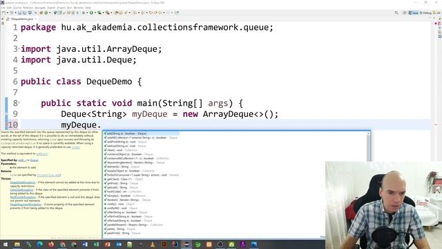 ArrayDeque - Java programozás kezdőknek Andrissal - 103. rész смотреть онлайн
