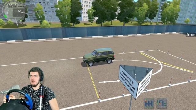 ПОШЕЛ УЧИТЬСЯ В АВТОШКОЛУ - БУДУ ПОЛУЧАТЬ ПРАВА - CITY CAR DRIVING + РУЛЬ смотреть онлайн