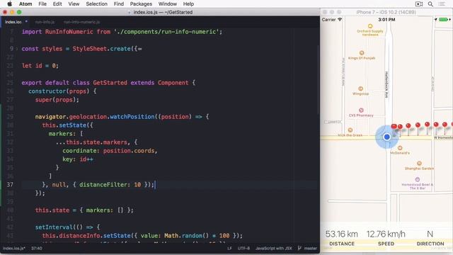 Getting Started with React Native - 10 - Geolocation API смотреть онлайн