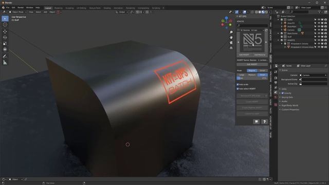 Copying Label Modifiers for Curved Surfaces in Blender смотреть онлайн