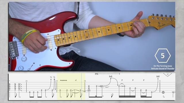 Top 10 David Gilmour Guitar Solos | W/Tab (Guitar Lesson)