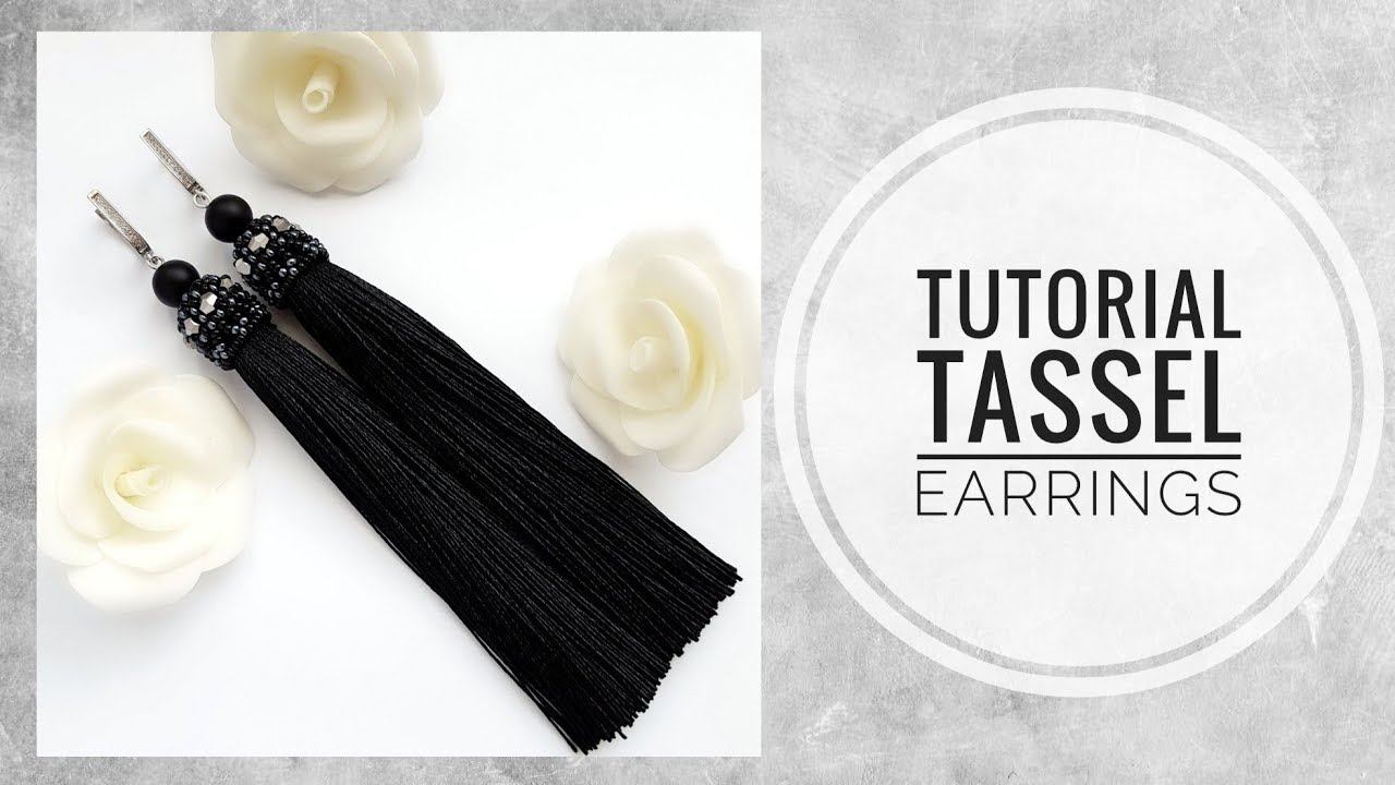 #МК - Серьги - кисти | Оформление кисточек | #Tutorial - Earrings - brush смотреть онлайн