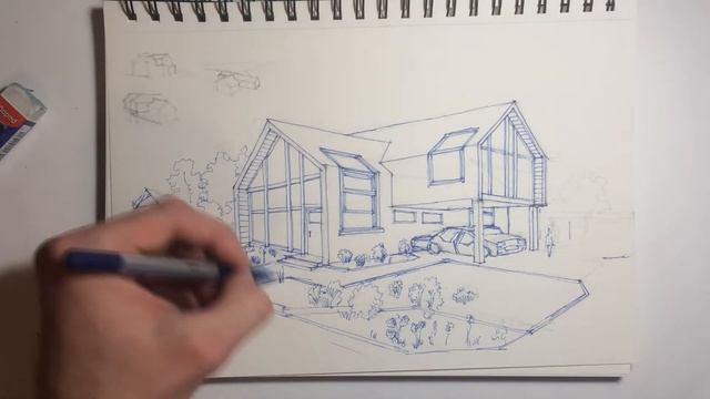 Скетч дома в стиле барнхаус смотреть онлайн