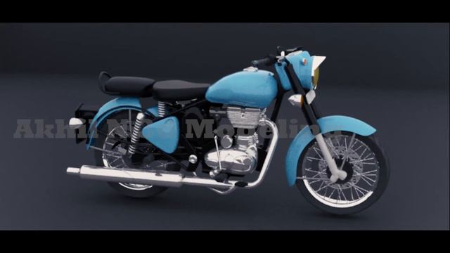 3D Maya Model. Royal Enfield Classic 350 смотреть онлайн