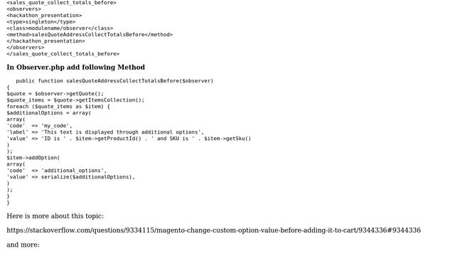 Magento: Creating Custom option and prize to just added product to cart using observer смотреть онлайн