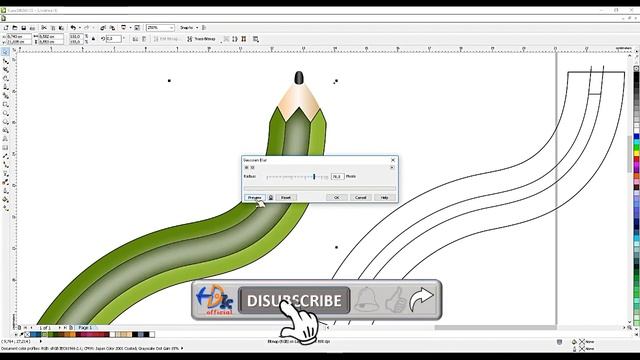 CARA BUAT TIMELINE 3D MODEL PENSIL DI CORELDRAW | Timeline Design in corelDraw | Tutorial corelDraw смотреть онлайн