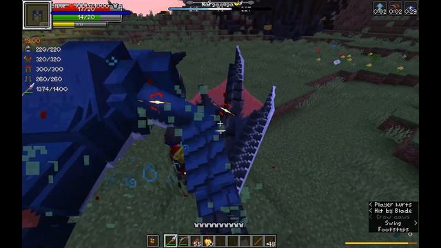 Minecraft: Epic Fight Mod / Monster Hunter: Heaven And Hell And Datapack: Nargacuga Hunt