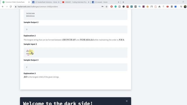Common Child HackerRank Solution смотреть онлайн