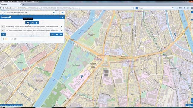 Веб-клиент. Расчёт маршрута по графу. смотреть онлайн