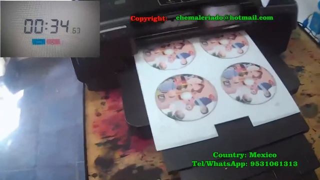 HP 7110 PRINTER PRINTS 6 CD'S/DVD'S/BLUE RAYS IN .45 SECONDS смотреть онлайн