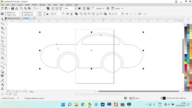 menggambar mobil VW menggunakan corel X8 смотреть онлайн