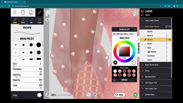 Pocket Styler Studio Tool - Dress Creation Demonstration смотреть онлайн