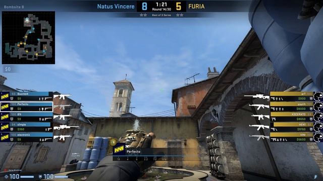 CS:GO POV Demo Na'Vi Perfecto (22/14) vs FURIA (de_inferno) смотреть онлайн