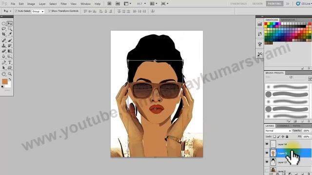 How to Create Cartoon Photo in adobe Photoshop смотреть онлайн