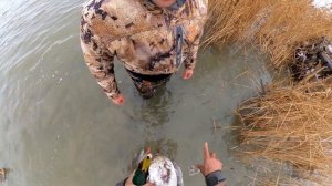 Охота на утку в ноябре. Морская охота Каспий.