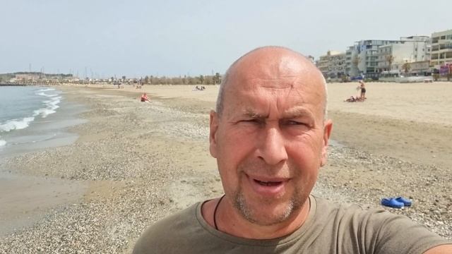 Крит ПЛЯЖ Ретимно Море СЕГОДНЯ 3 апреля // Crete Rethymno BEACH Sea TODAY 3 april 2022 смотреть онлайн