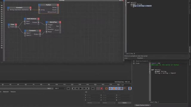 Cinema 4D Xpresso Tutorial 39: Using String Nodes (Part 1 of 2) смотреть онлайн