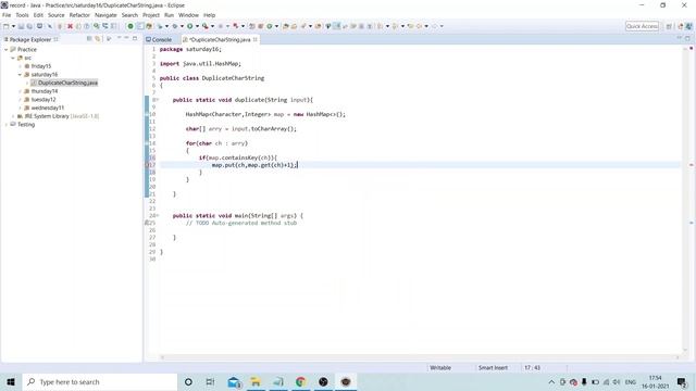 #7 Duplicate Character in String java programming #interviewquestion #java смотреть онлайн