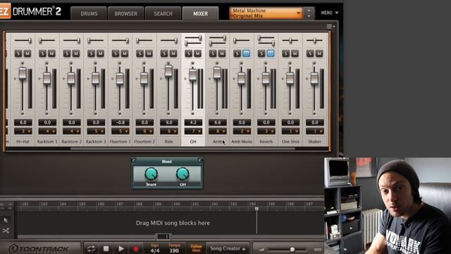 Mixing With EZdrummer: Exporting Individual Drum Tracks
