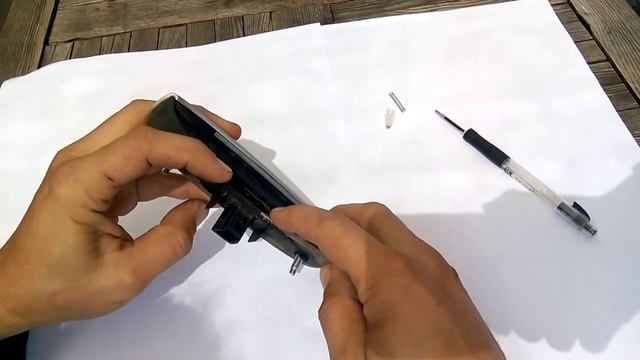 Peugeot 307 / Citroen, tailgate door / boot microswitch handle fix with pen spring смотреть онлайн