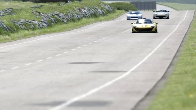 Ford GT90 vs Ferrari 512 TDF vs McLaren P1 GTR vs McLaren P1 at Highlands смотреть онлайн