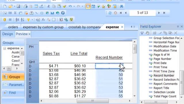 How to add record number in Crystal Reports tutorial for beginners смотреть онлайн