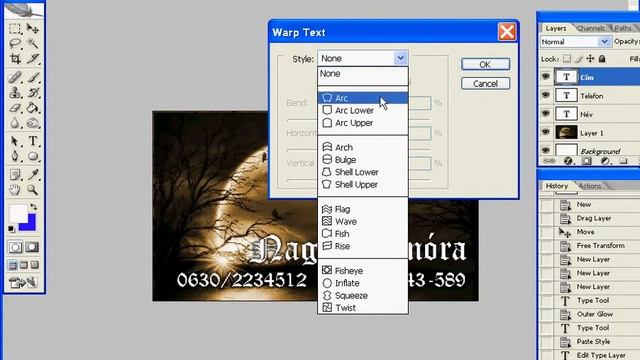 Photoshop tutorial - Névjegykártya 02 - Buisness Card.avi смотреть онлайн