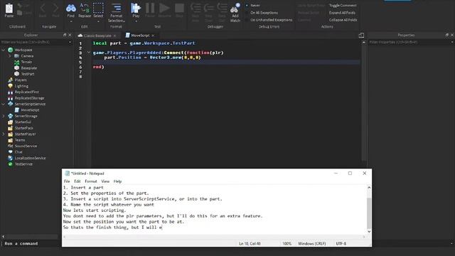 How to use Vector3 to move parts - Roblox Studio смотреть онлайн