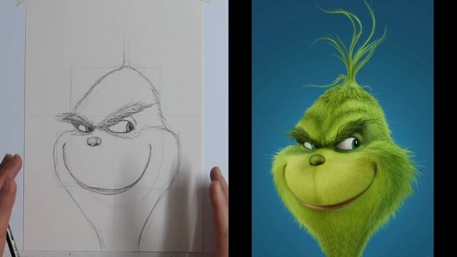 How to Draw the Grinch Portrait from the Illumination 2018 Film voiced by Benedict Cumberbatch смотреть онлайн