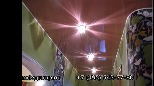 Натяжные потолки в коридоре - от МДВ групп смотреть онлайн