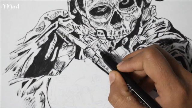 Drawing GHOST (Call of Duty: Modern Warfare II) | MAD Art смотреть онлайн
