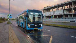 Sk1 маршрут электробуса. 17.09.2022 год. Москва.