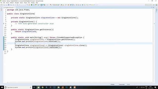 How to Break Singleton - Using Clone смотреть онлайн